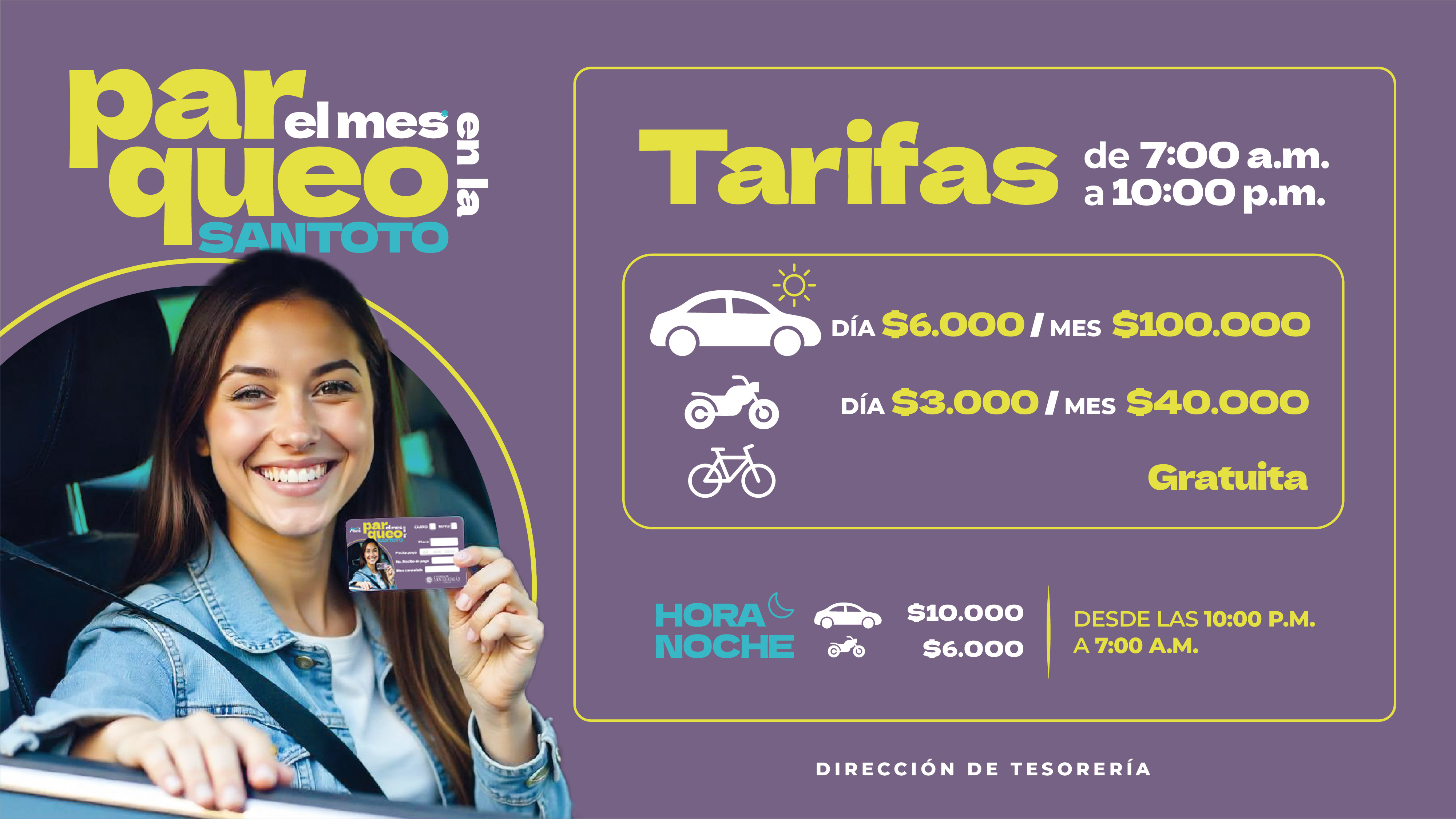 tarifas parqueadero santoto tunja 2025